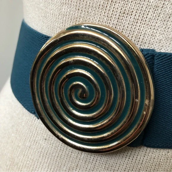 Vintage Swirl Buckle Stretch Belt 80 main image 3